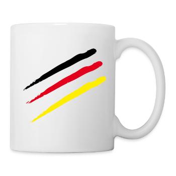 Germany Stripe Scratch Marks - Mug - white - Right