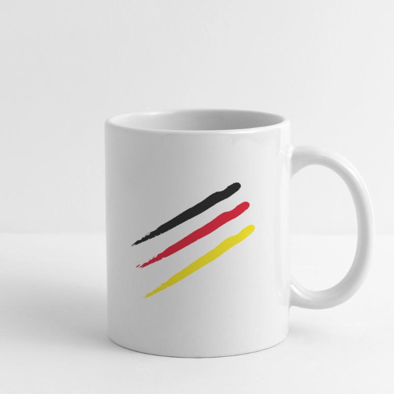 Germany Stripe Scratch Marks Mug