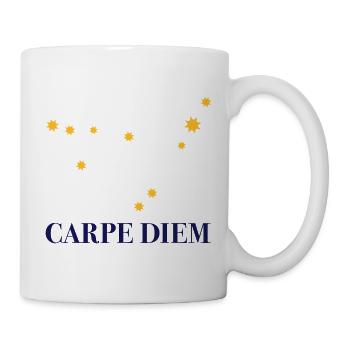 Carpe Diem nutze den Tag Sternbild Steinbock Deneb - Tasse - Weiß - Rechts
