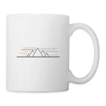 Montagnes - Mug blanc - blanc - Droite