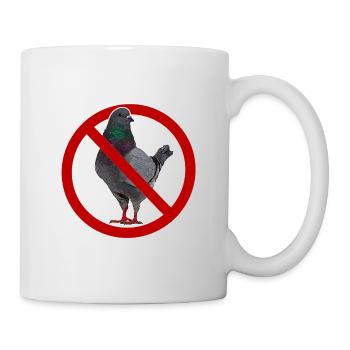 Ich hasse Tauben Anti-Taube - Tasse - Weiß - Rechts