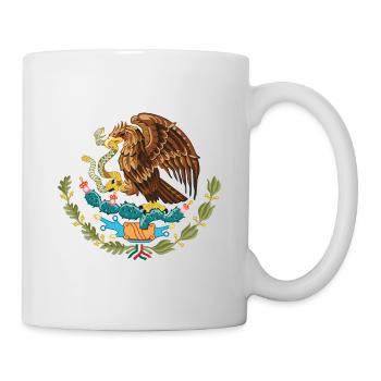 Mexiko Adler - Tasse - Weiß - Rechts