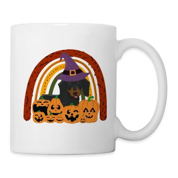 Cute Dachshund Halloween Costume Dog - Mug - white - Right