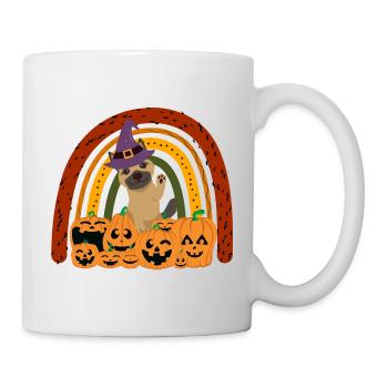 Mignon berger allemand Halloween Costume Chien - Mug blanc - blanc - Droite