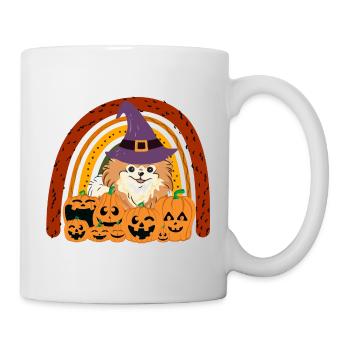 Mignon Nain Spitz Halloween Costume Chien - Mug blanc - blanc - Droite