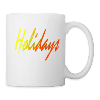 Ferien - Tasse - Weiß - Rechts
