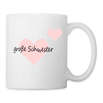 große Schwester - Tasse - Weiß - Rechts