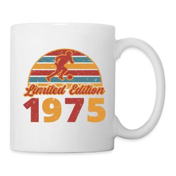 Footballeur Footballeur anniversaire 1975 - Mug blanc - blanc - Droite