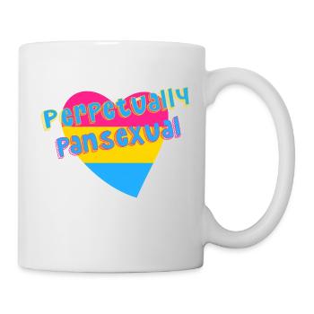 Perpetually Pansexual LGBTQIAP+ pan pride flag - Mug - white - Right