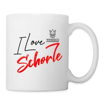 Winegod drôle disant que j’aime Schorle - Mug blanc - blanc - Droite
