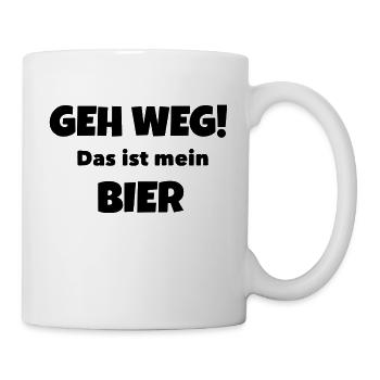Mein Bier! - Tasse - Weiß - Rechts