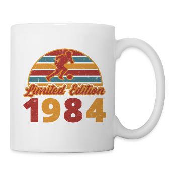 Footballeur Footballeur anniversaire 1984 - Mug blanc - blanc - Droite