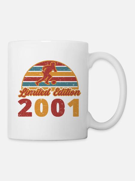 Football footballer birthday year of construction 2001 - Mug - white
