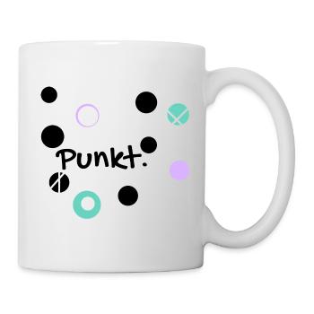 Punkt, purplemint Dots - Tasse - Weiß - Rechts