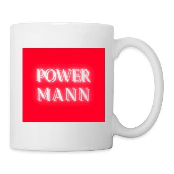 POWER MANN "für den starken Mann von heute" - Tasse - Weiß - Rechts
