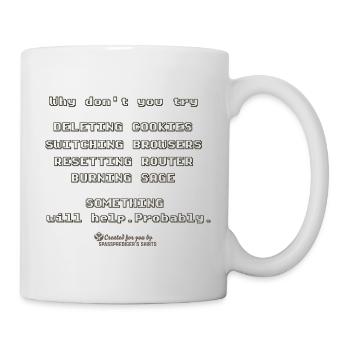 Admin Ratschlag Cookies löschen - Tasse - Weiß - Rechts