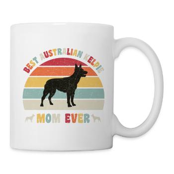 Best Australian Kelpie mom ever dog lovers vintage - Mug - white - Right