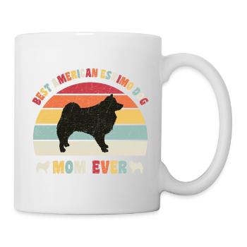 Best American Eskimo Dog mom ever dog lovers retro - Tasse - Weiß - Rechts