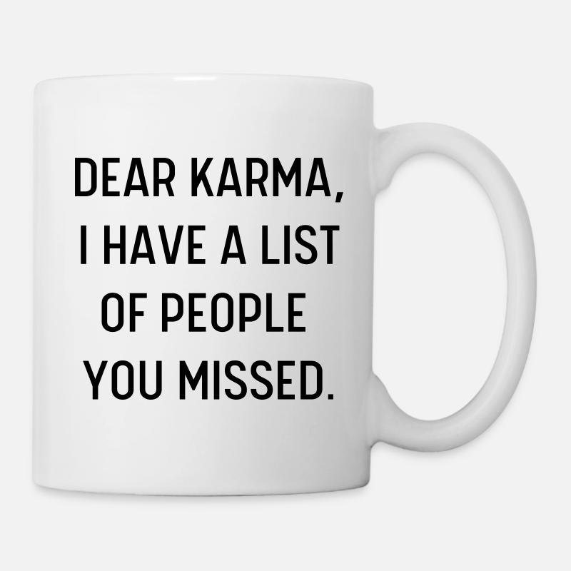 CHER KARMA - Mug blanc - blanc