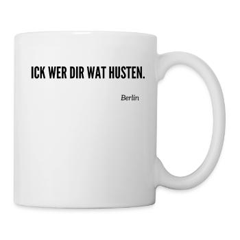 Berliner Schnauze - Tasse - Weiß - Rechts