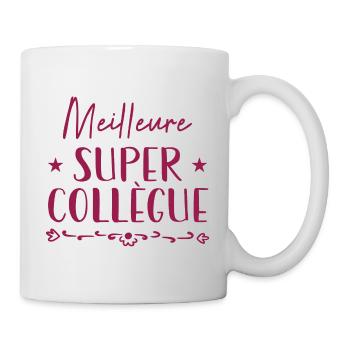 Meilleure Super Collègue - Mug blanc - blanc - Droite