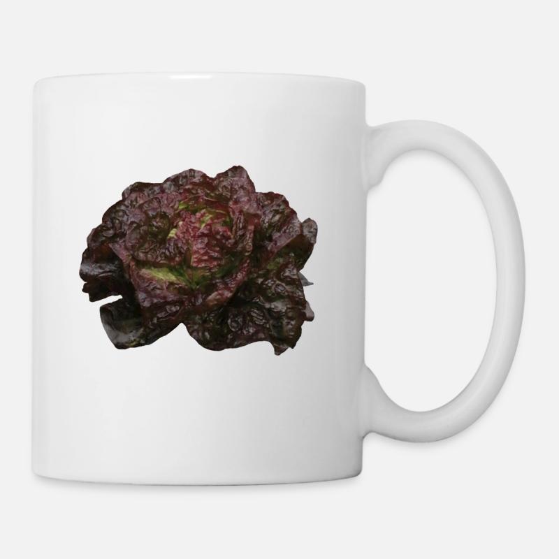 Salatkopf rot - Tasse - Weiß
