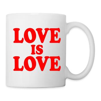 Love is love - Tasse - Weiß - Rechts