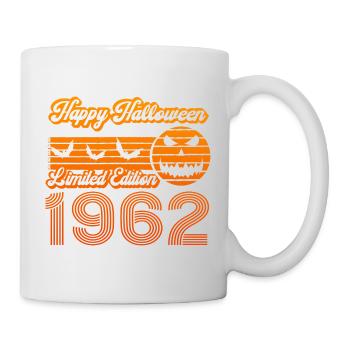 Halloween Citrouille Anniversaire Année de Construction 1962 Millésime - Mug blanc - blanc - Droite