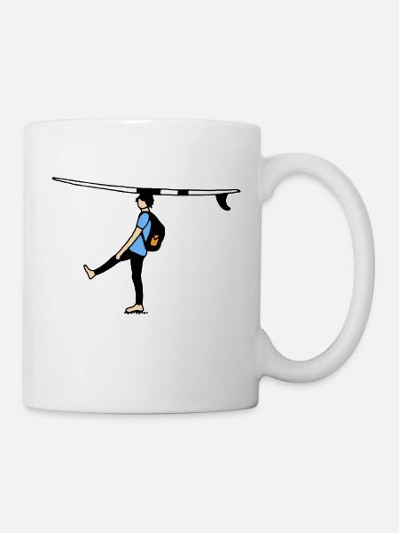 surfer - Tasse - Weiß