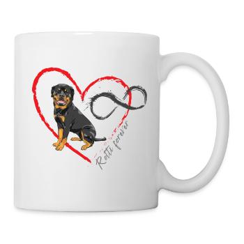 Rotti Love forever - Tasse - Weiß - Rechts
