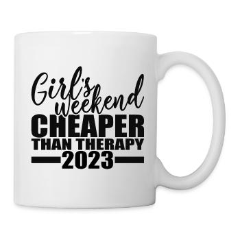 Week-end des filles moins cher que la thérapie 2023 - Mug blanc - blanc - Droite