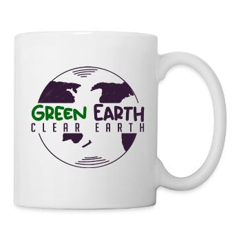 Grüne Erde, Klare Erde - Tasse - Weiß - Rechts