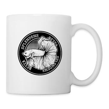 Betta Splendens Tattoo Siamesischer Kämpferfisch - Tasse - Weiß - Rechts
