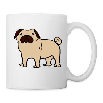 Pug - Mug - white - Right