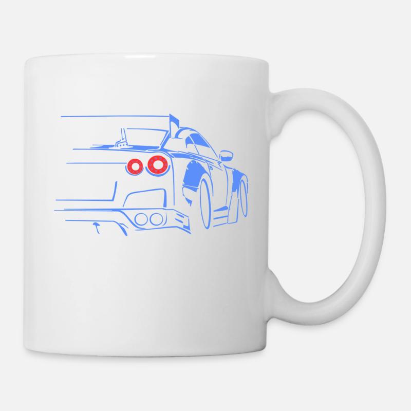 course de voiture tuning - Mug blanc - blanc