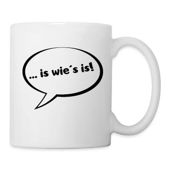 is wie s is Blase - Tasse - Weiß - Rechts