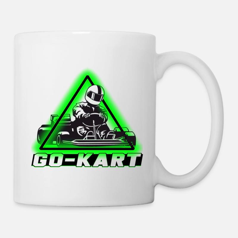Go Kart - Tasse - Weiß