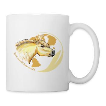 Pferdeliebe weltweit - Tasse - Weiß - Rechts