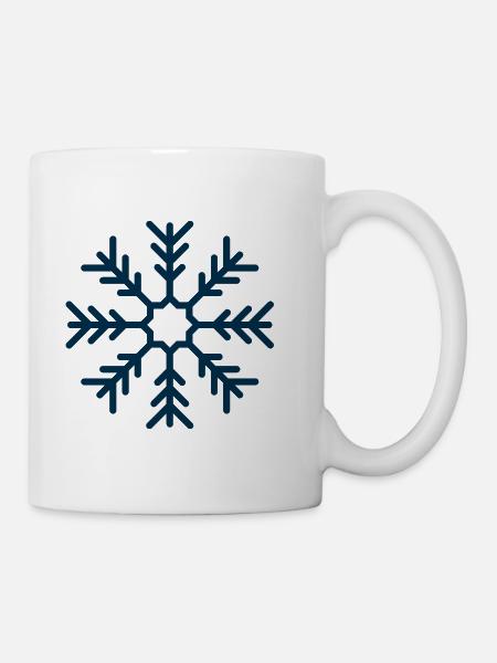 Flocon de neige - Mug blanc - blanc