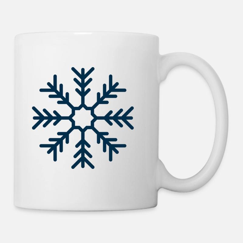 Schneeflocke - Tasse - Weiß
