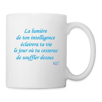 97 - Lumière et intelligence - Mug blanc - blanc - Droite