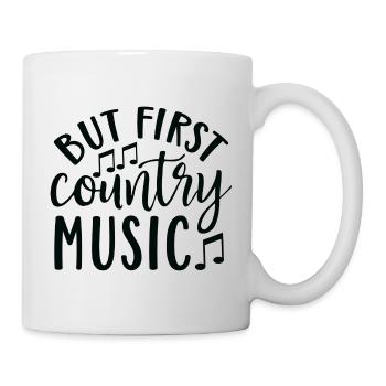 Mais la première musique country - Mug blanc - blanc - Droite