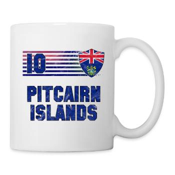 Pitcairninseln Fußball Mannschaft - Tasse - Weiß - Rechts