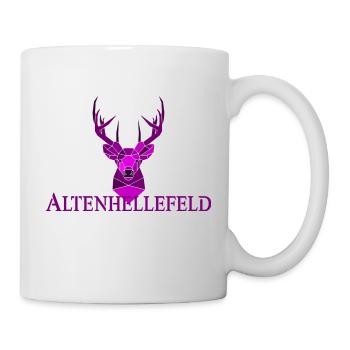 Altenhellefeld Geweih pink - Tasse - Weiß - Rechts