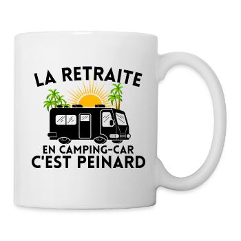 La Retraite en Camping-car T-shirt Rigolo - Mug blanc - blanc - Droite