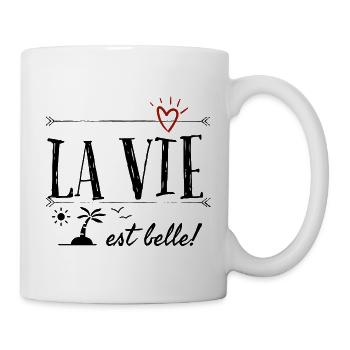 La vie est belle. - Mug blanc - blanc - Droite