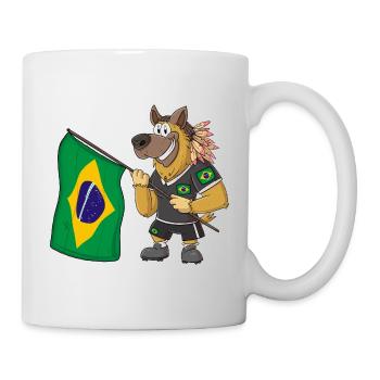 Brazil Rasta Dog - Mug - white - Right