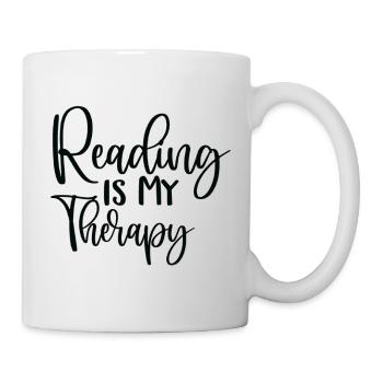 La lecture est ma thérapie - Mug blanc - blanc - Droite