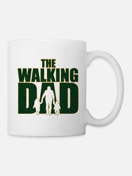 The walking Dad Vater Code Vatertag Geschenk - Tasse - Weiß