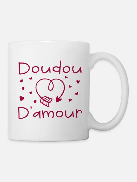 doudou d amour - Mug blanc - blanc